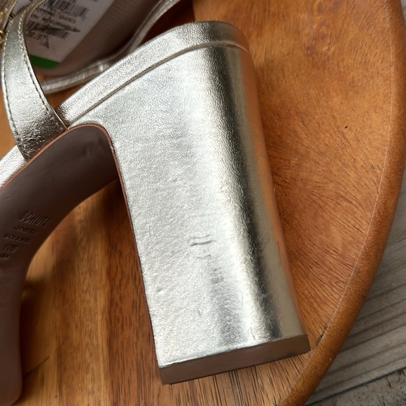 SCHUTZ Gold Platform Sandals - Picture 13 of 16